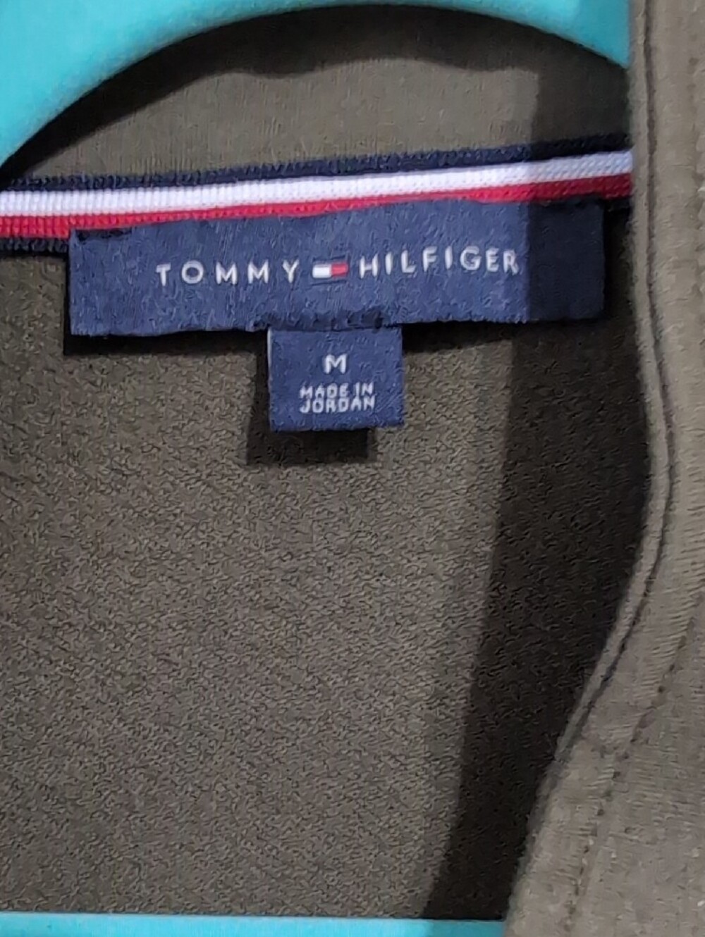 Tommy Hilfiger Olive Military-Inspired Double-Breasted Blazer - Picture 2 of 3